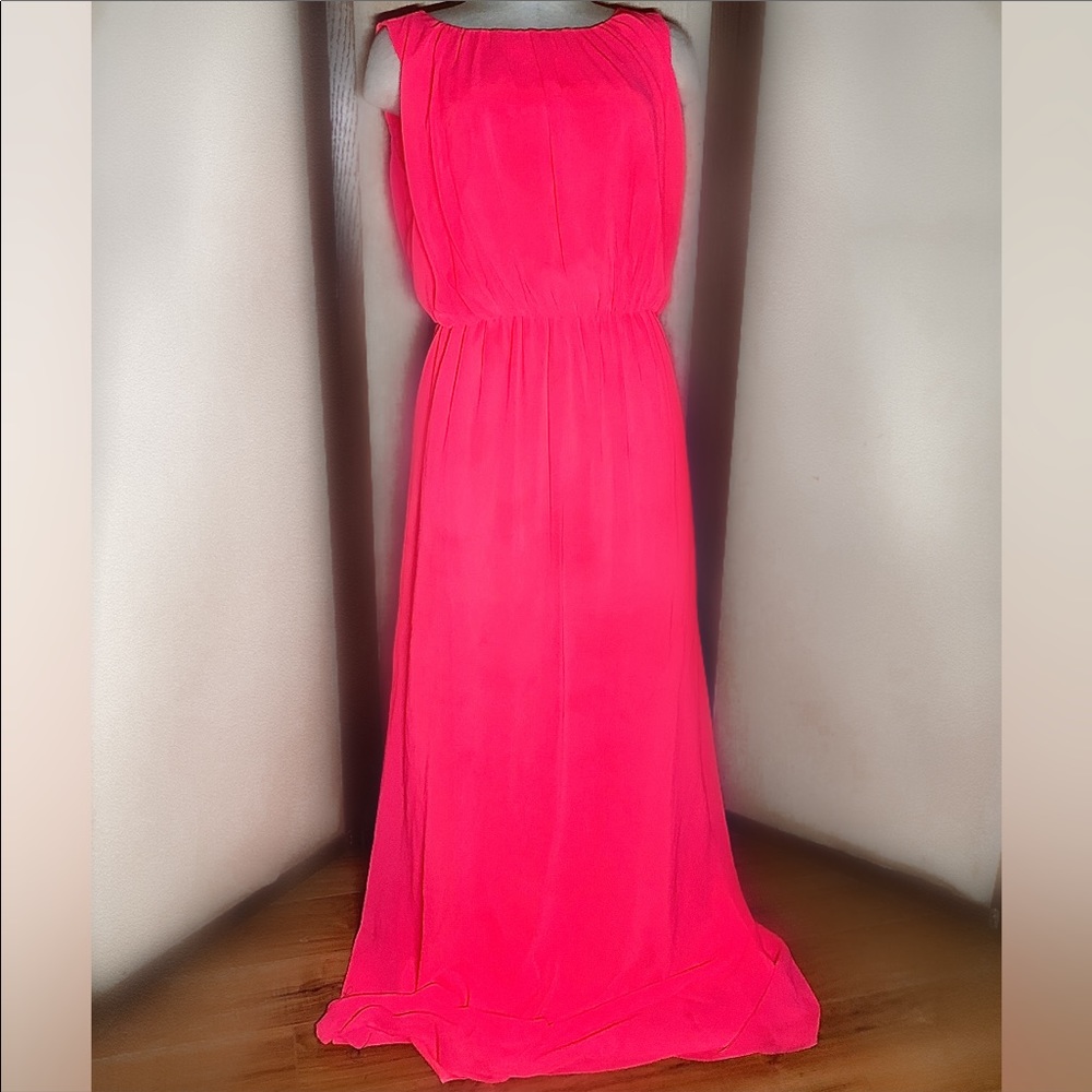 Gianni Bini | Neon Pink Maxi Dress